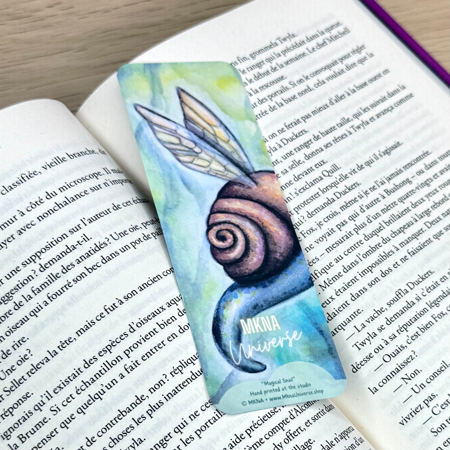 Marque-page papier - Magical Snail