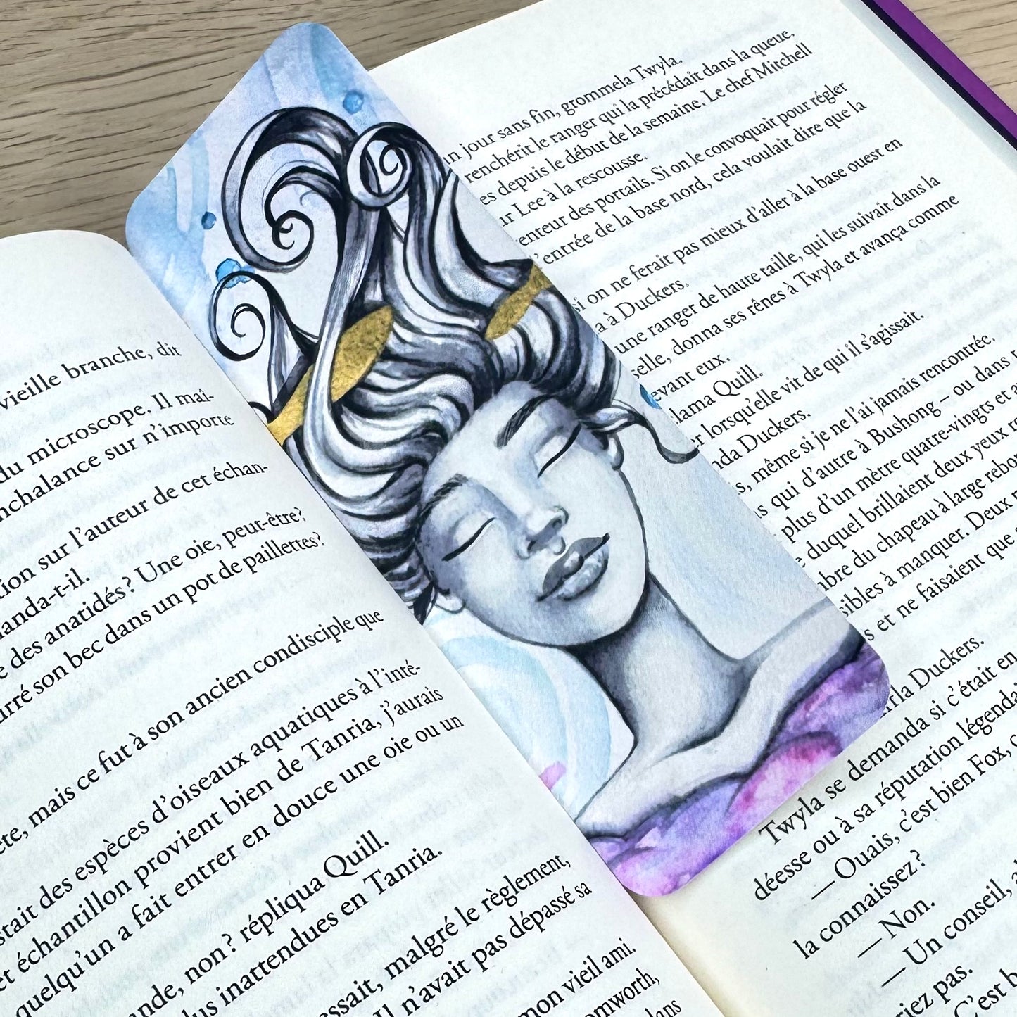 Marque-page papier - Sleeping Water