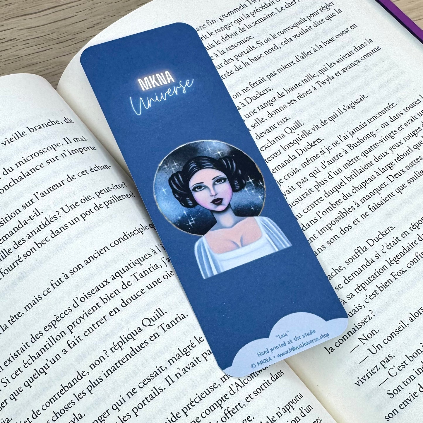 Marque-page papier - Leia
