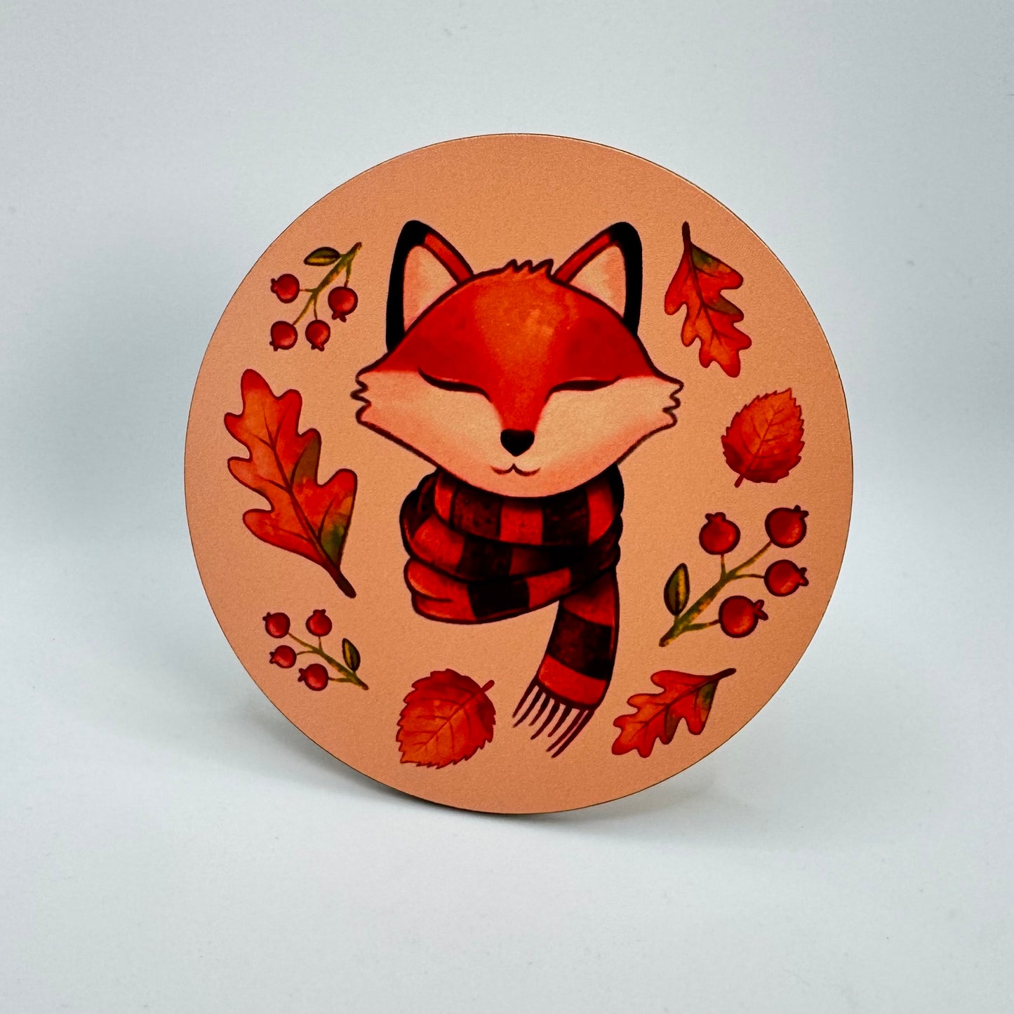 Dessous de verre fait à la main - Cosy Fox