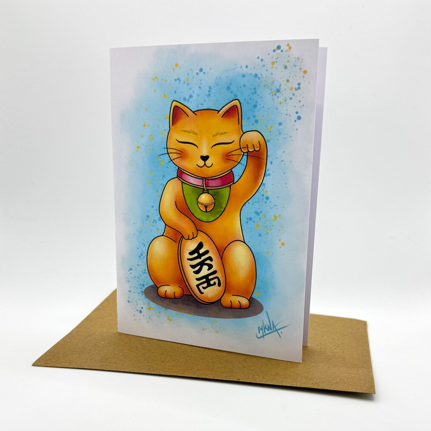 Carte de vœux - Maneki Neko