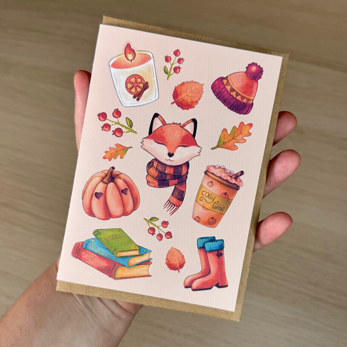 Carte de vœux - Cosy Autumn