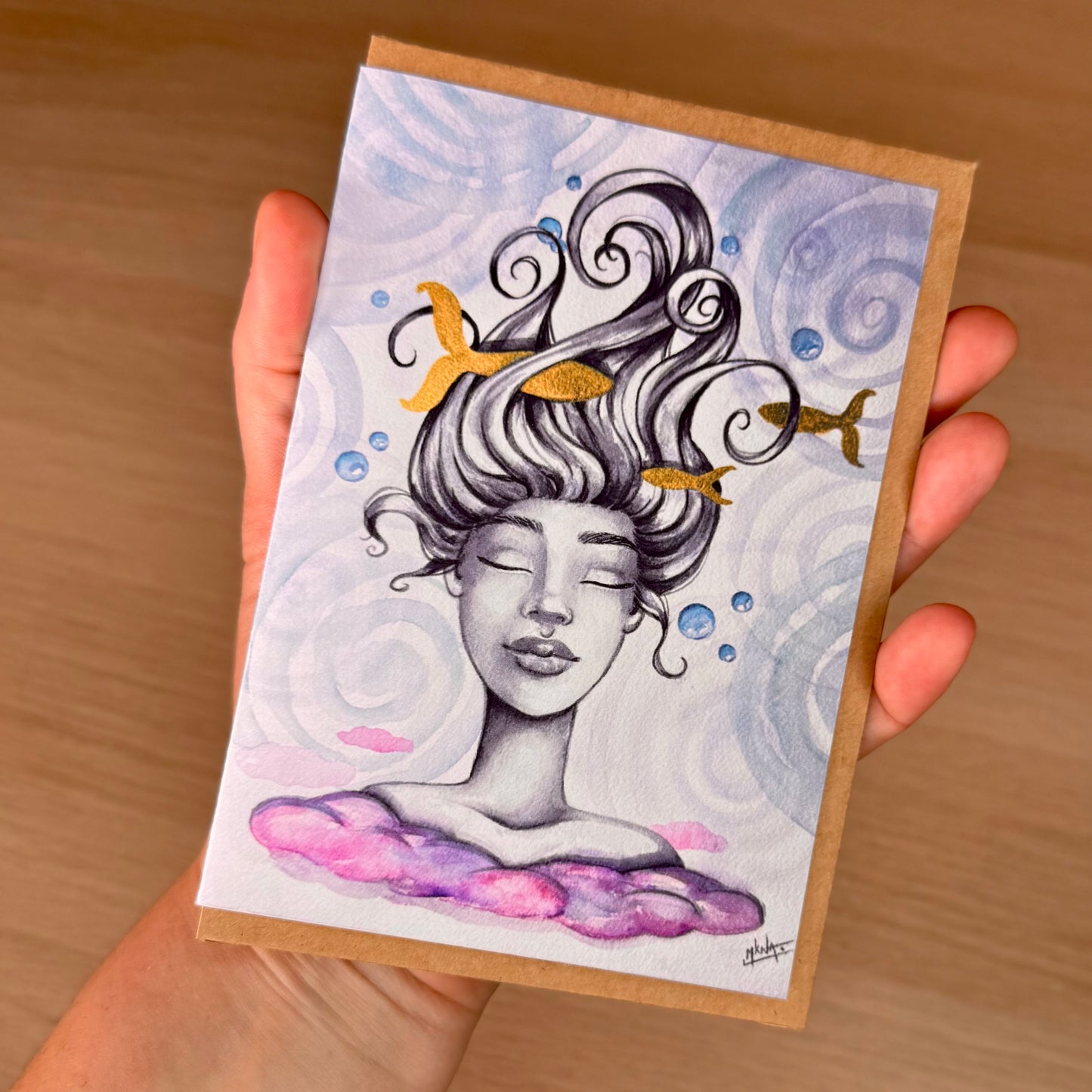 Carte de vœux - Sleeping Water