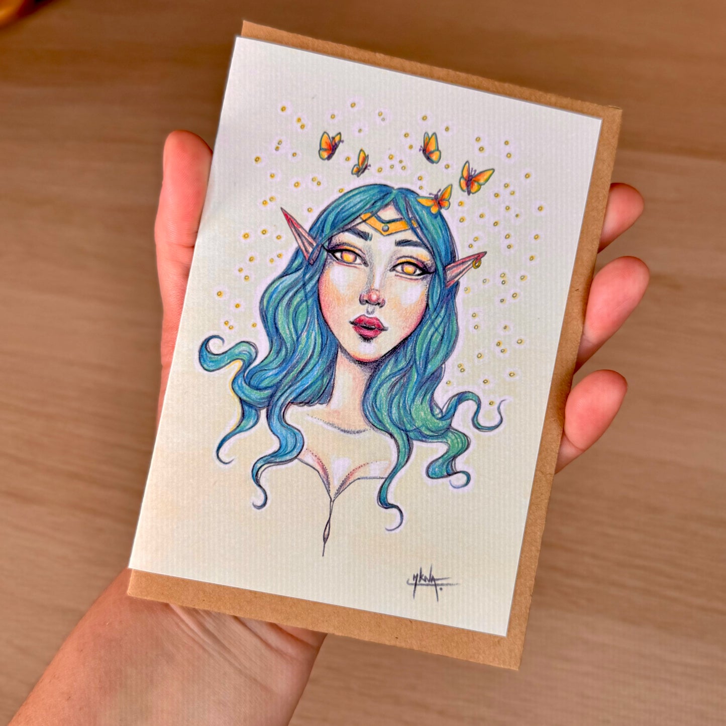 Carte de vœux - Butterfly Fairy