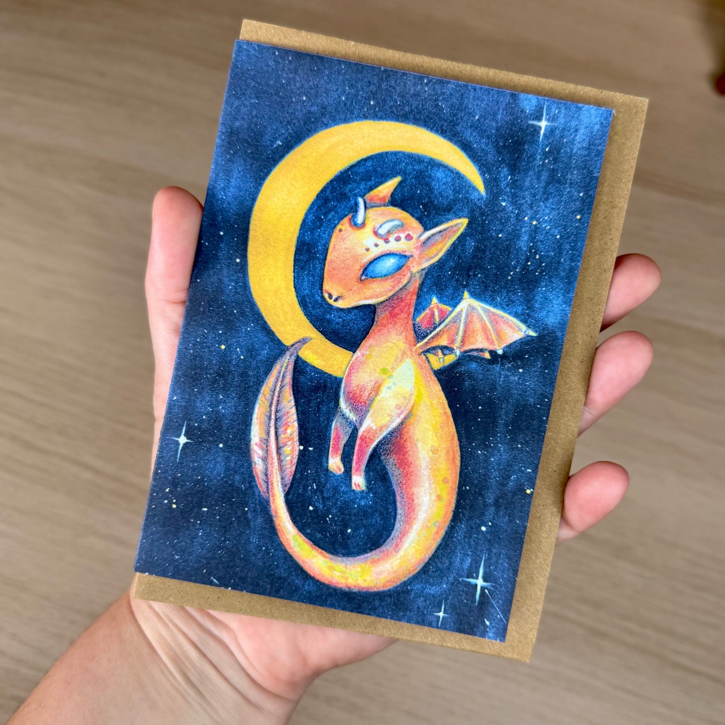 Carte de vœux - Solstice Dragon