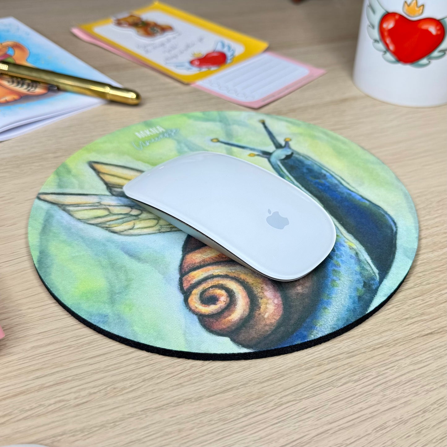 Tapis de souris 20 cm - Magical Snail