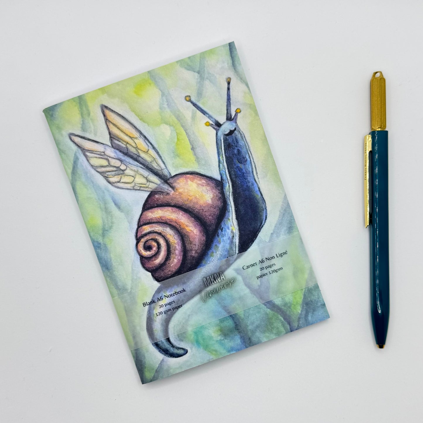 Carnet - Magical Snail - blanc non ligné