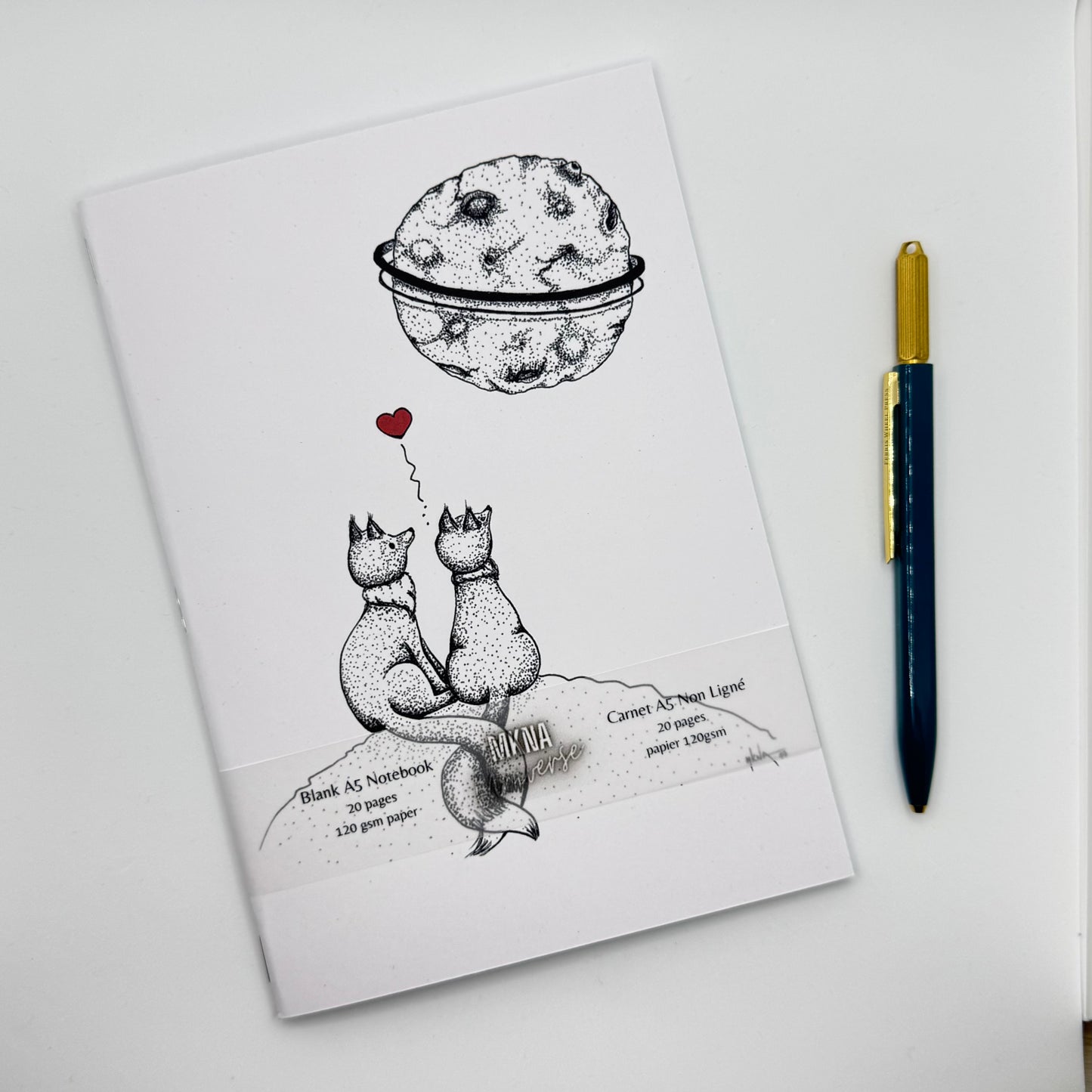 Carnet - Together - blanc non ligné