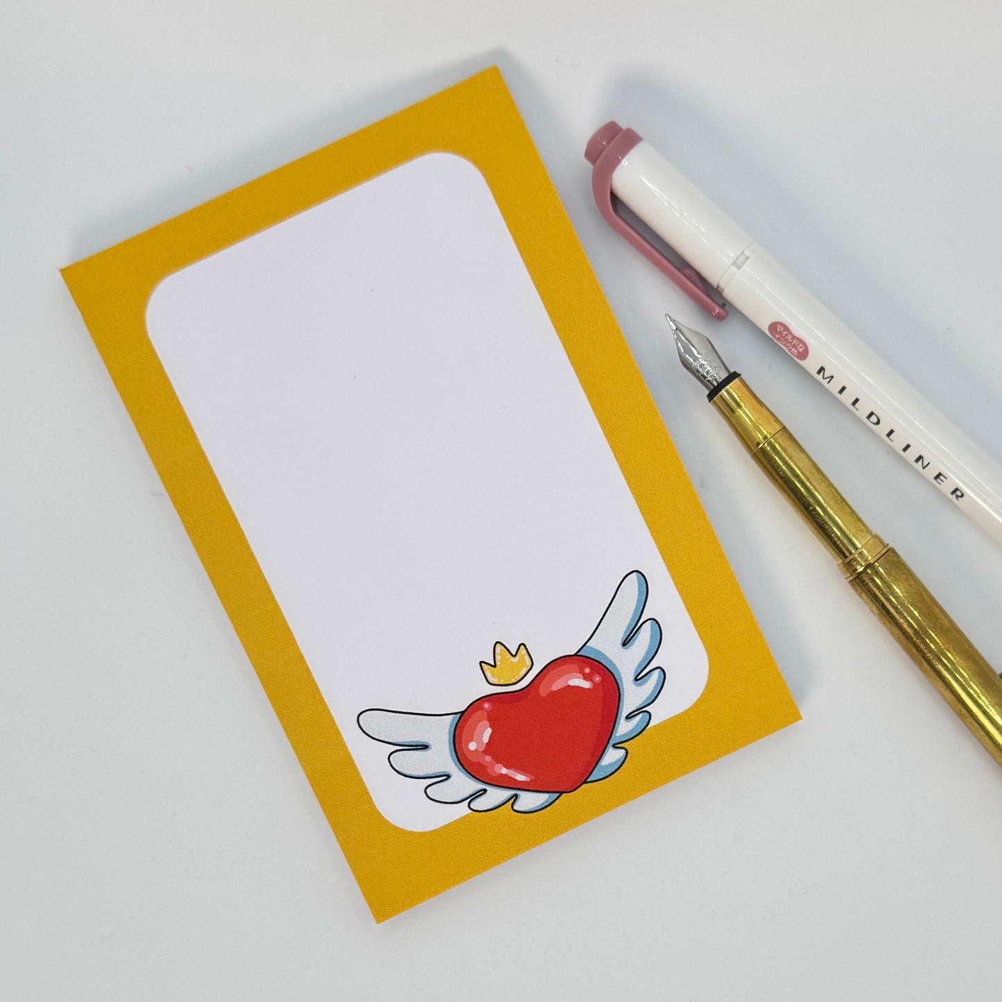 Notepad « Winged Heart » - Bloc-notes artisanal