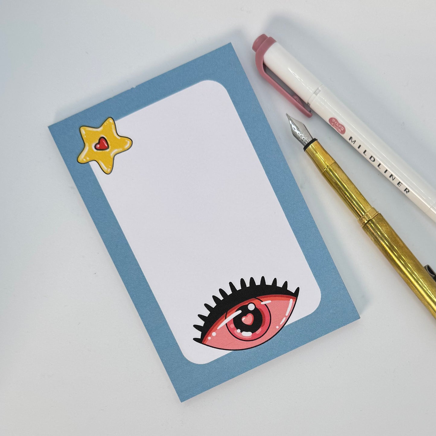 Notepad « Love Eye » – Bloc-notes artisanal