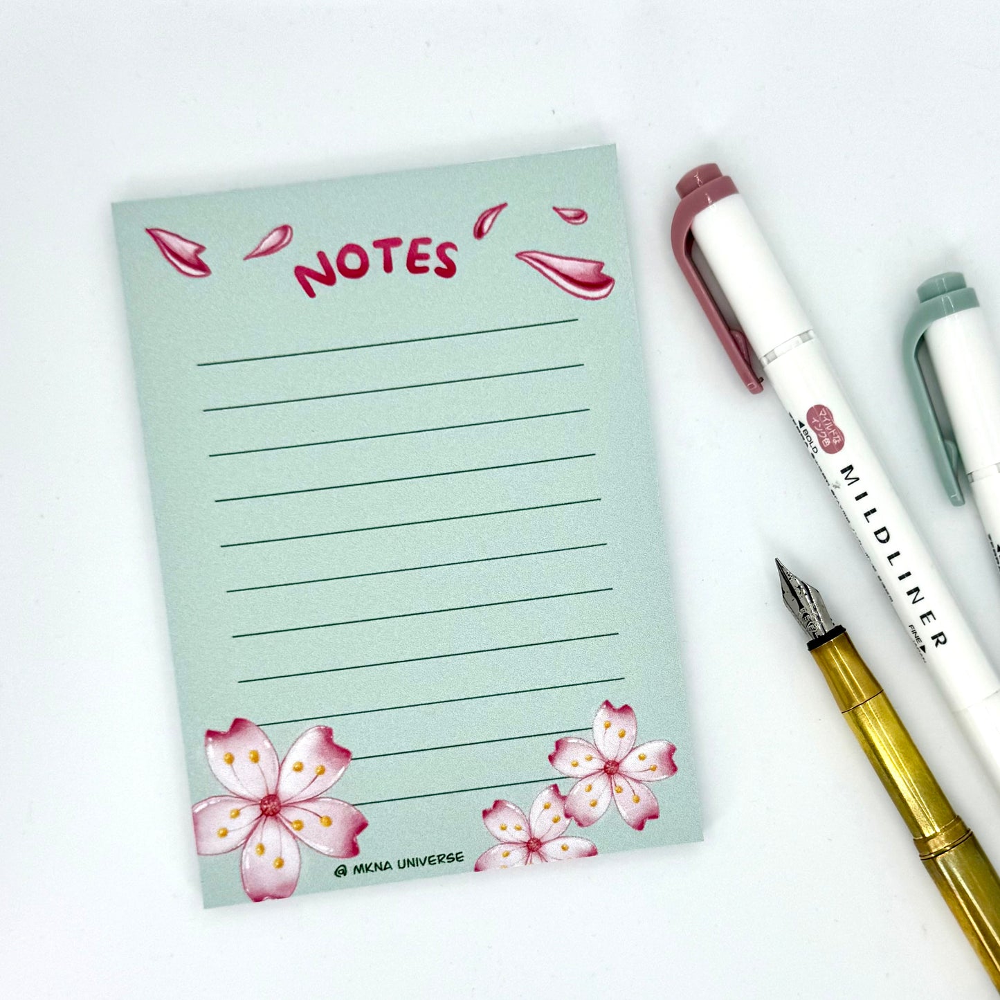 Notepad « Sakura » – Bloc-notes artisanal