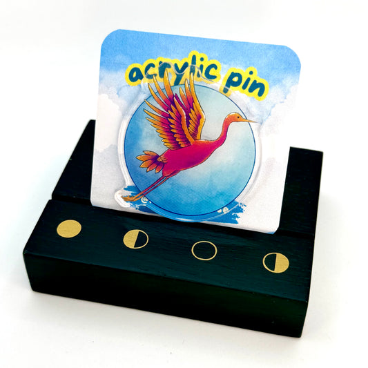 Pin's acrylique - Grue Japonaise