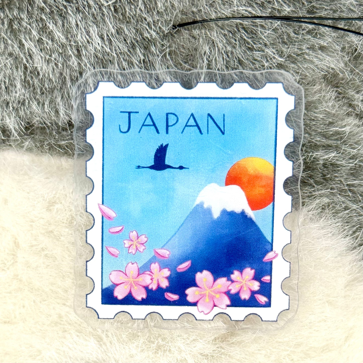 Pin's acrylique - Japan Post Stamp