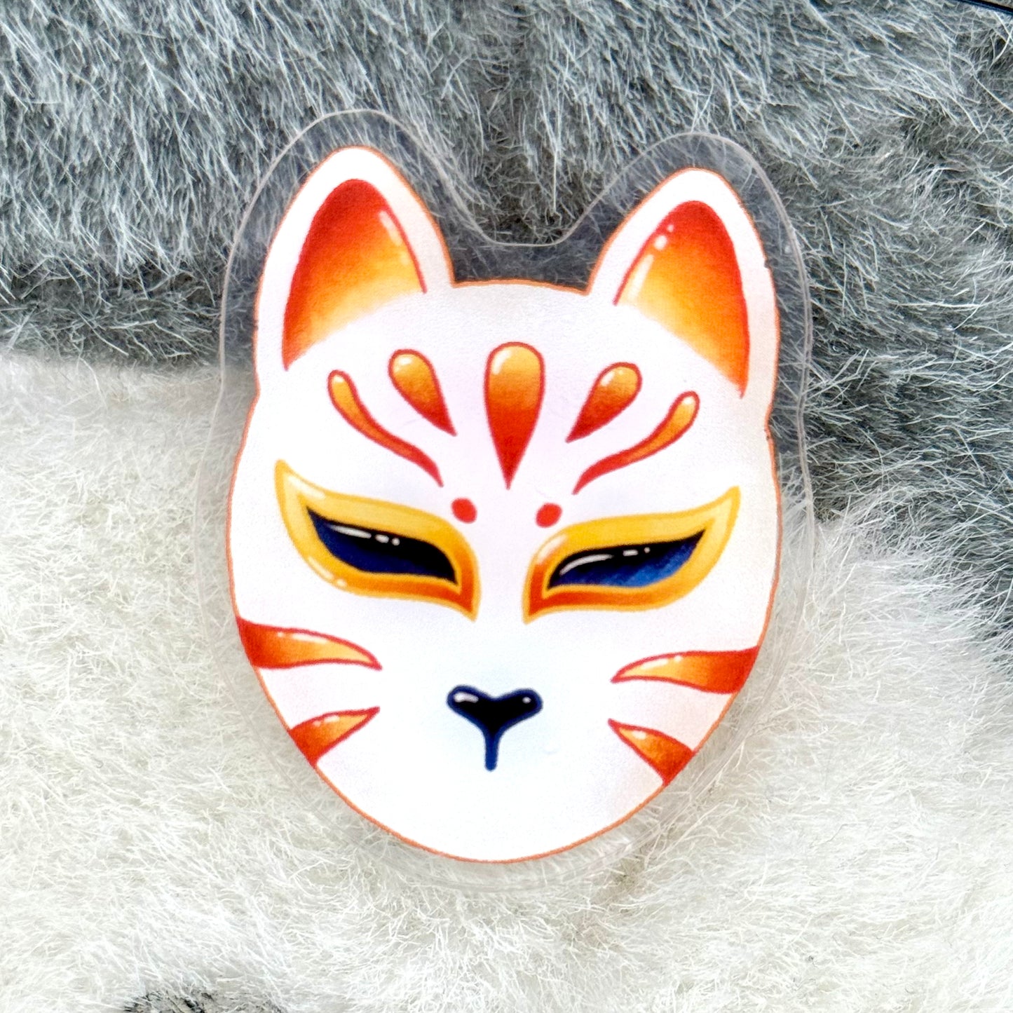 Pin's acrylique - Kitsune Mask