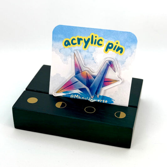 Pin's acrylique - Onizuru Origami
