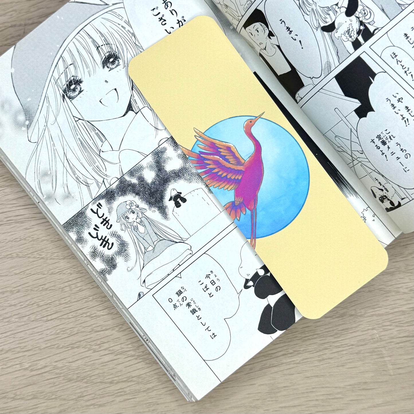 Marque-pages papier - Grue Japonaise
