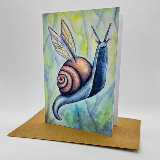 Carte de vœux - Magical Snail