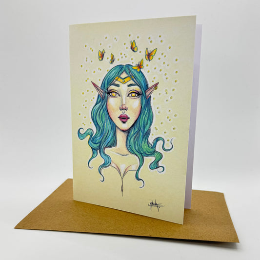Carte de vœux - Butterfly Fairy