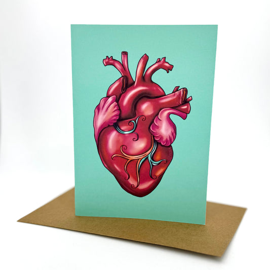 Carte de vœux - The Heart (anatomic)