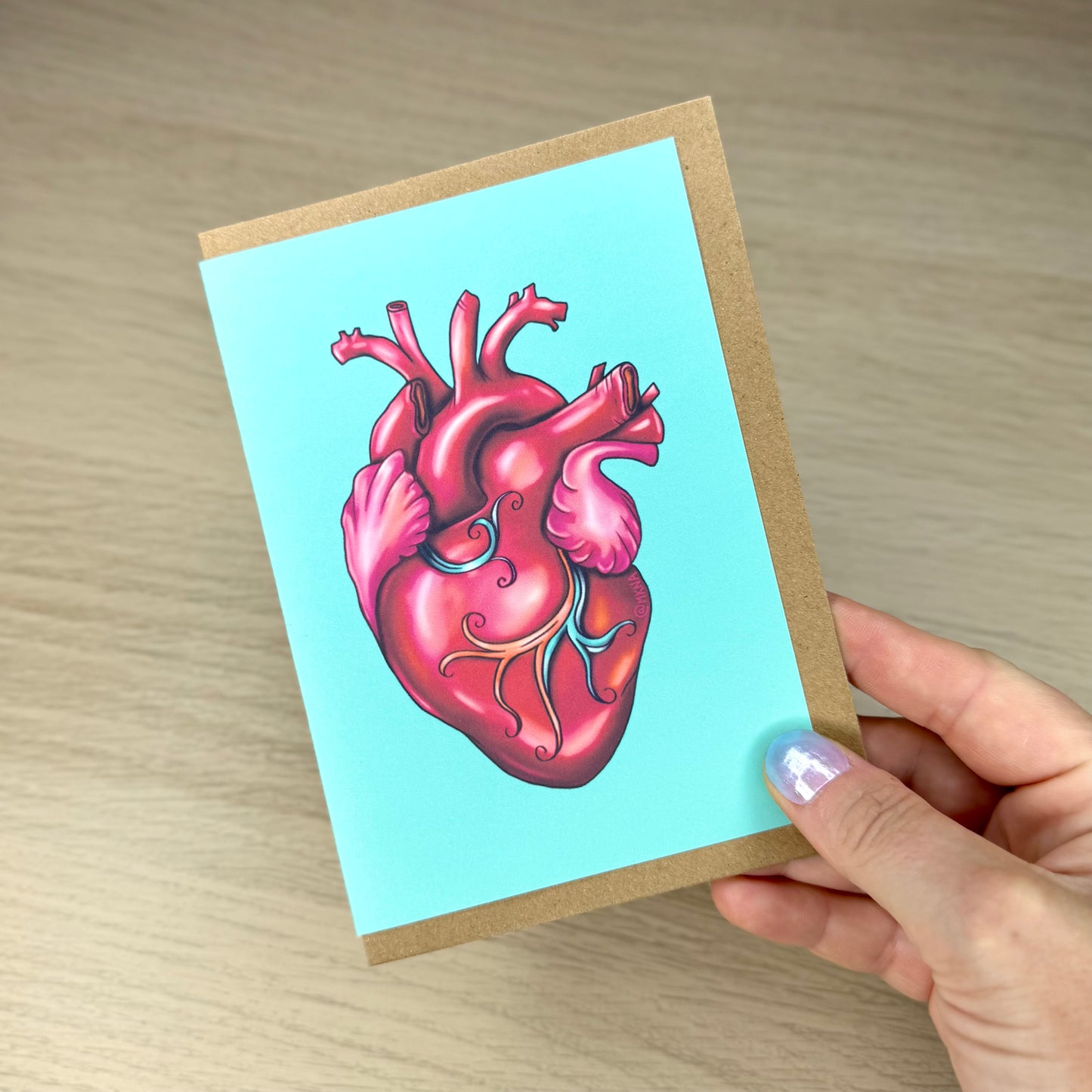 Carte de vœux - The Heart (anatomic)