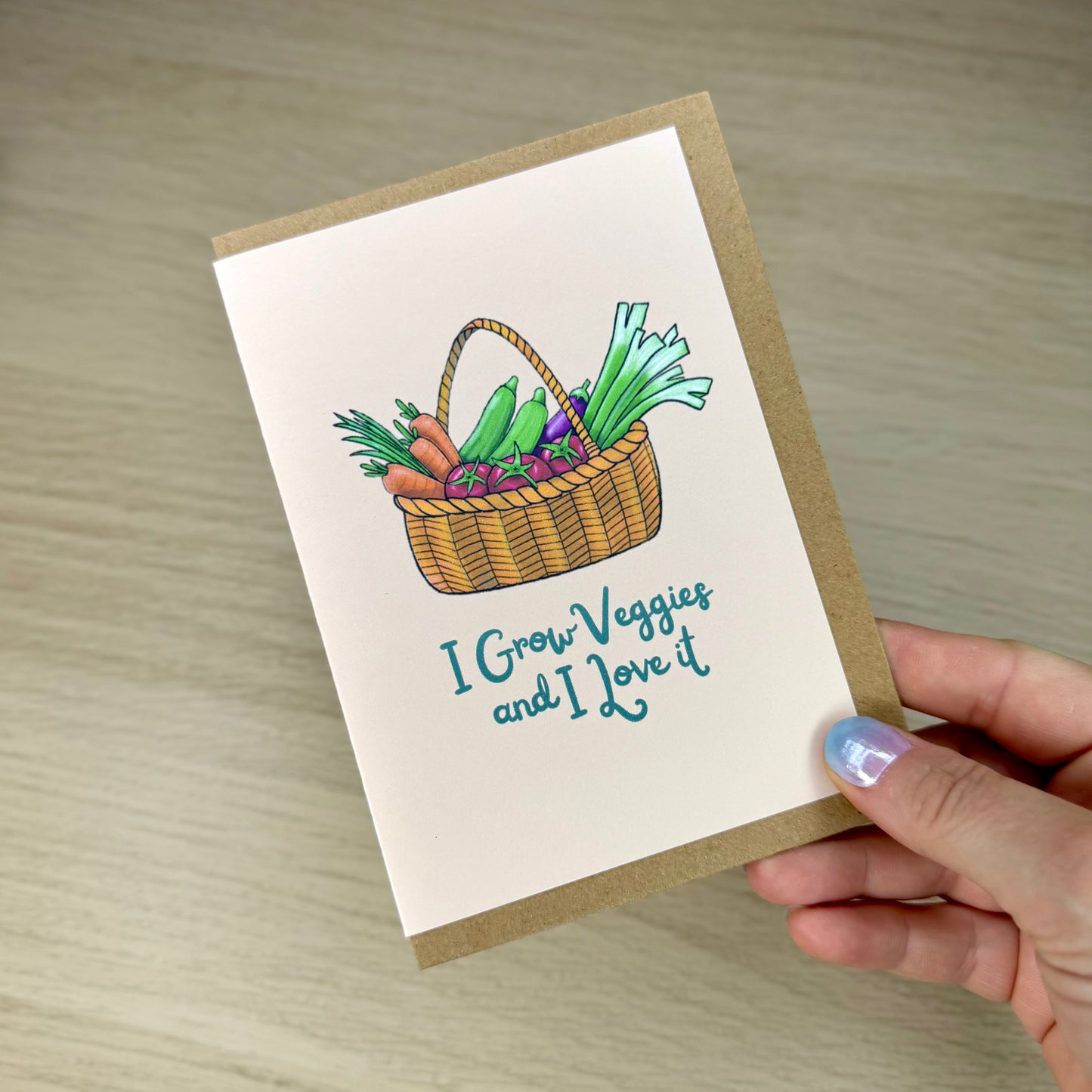 Carte de vœux - I Grow Veggies