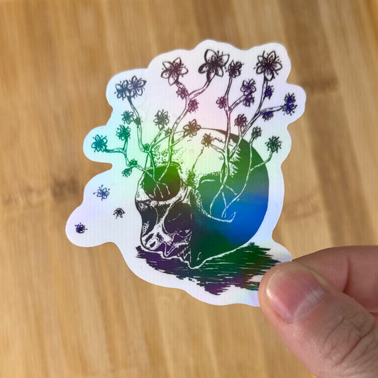 Sticker Holographique -  Where’s Death There’s Life