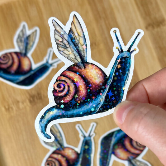Sticker Holographique - Magical Snail