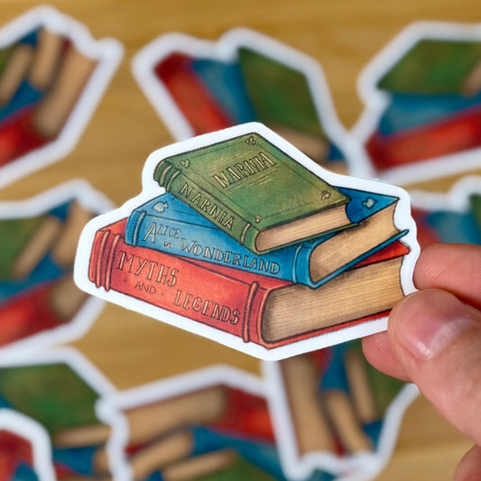 Sticker Vinyle - Fantasy Books