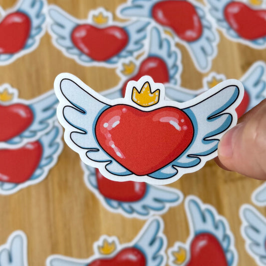 Sticker Vinyle - Winged Heart