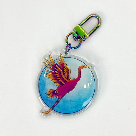 Porte-clés Epoxy - Grue Japonaise
