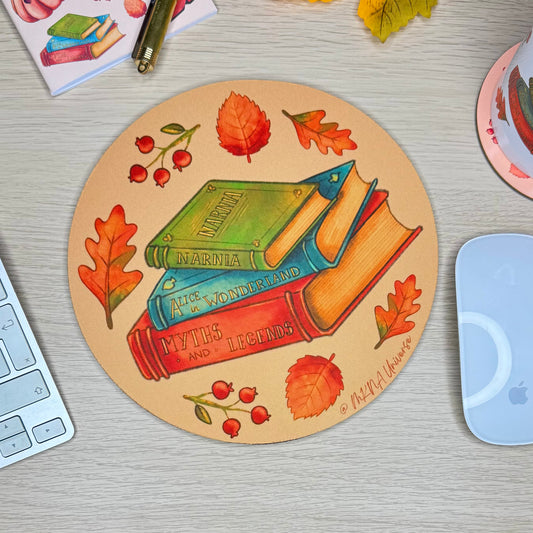 Tapis de souris 20 cm - Cosy Fantasy Books