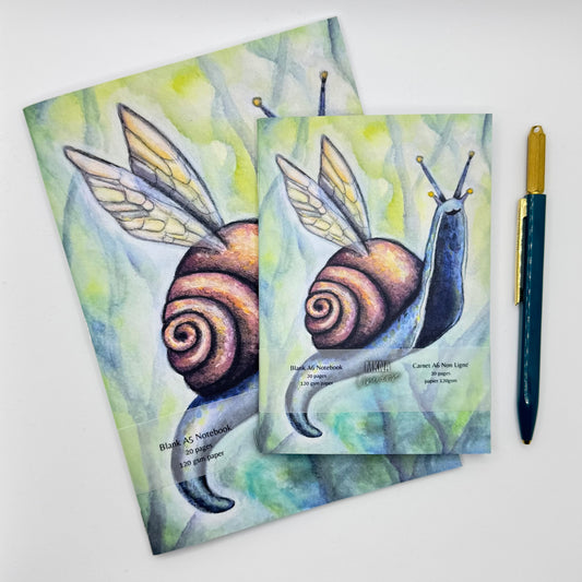 Carnet - Magical Snail - blanc non ligné