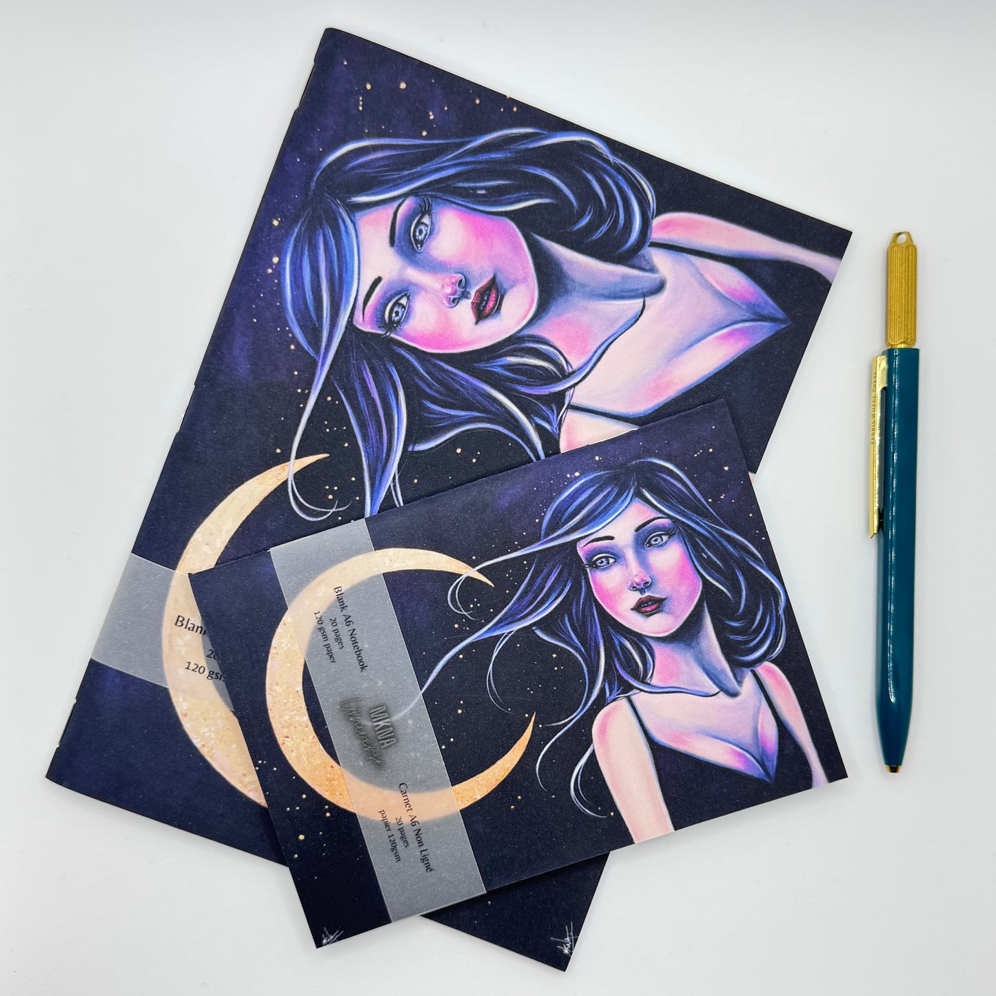 Carnet - Nyx - blanc non ligné