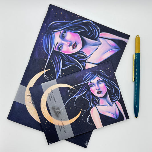 Carnet - Nyx - blanc non ligné