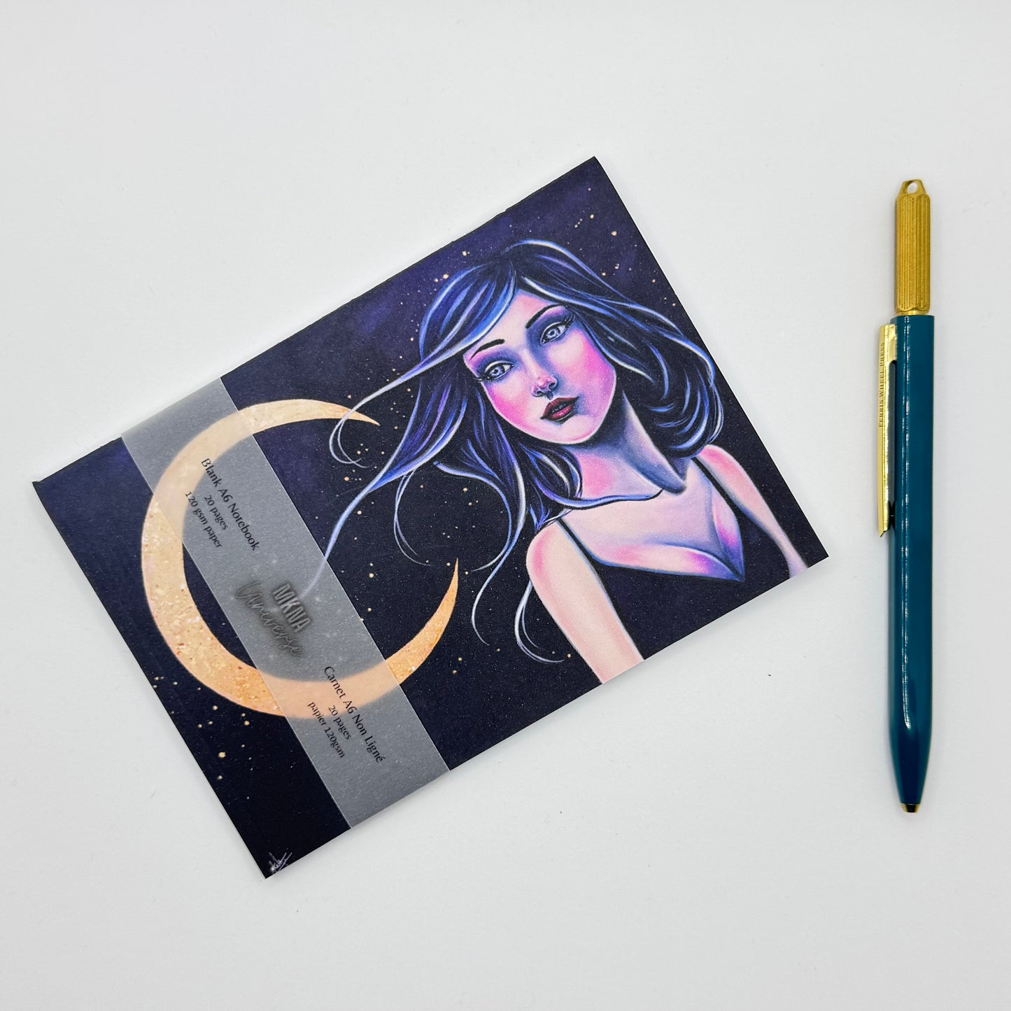 Carnet - Nyx - blanc non ligné