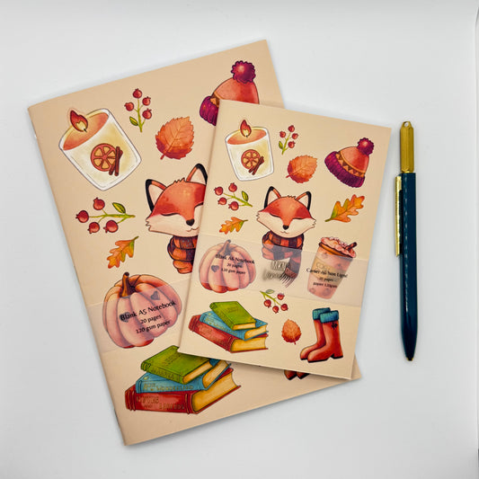 Carnet - Cosy Autumn - blanc non ligné