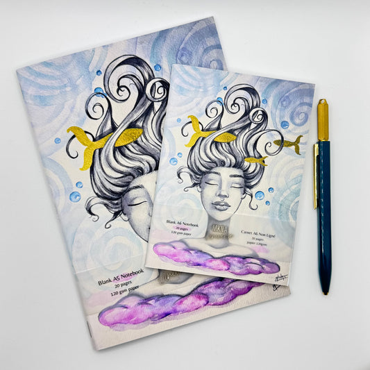 Carnet - Sleeping Water - blanc non ligné