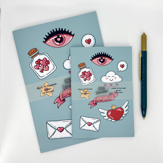 Carnet - Love - blanc non ligné