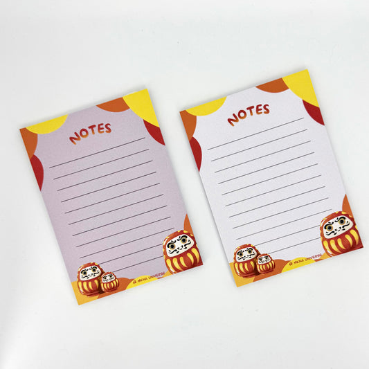 Notepad « Daruma » – Bloc-notes artisanal