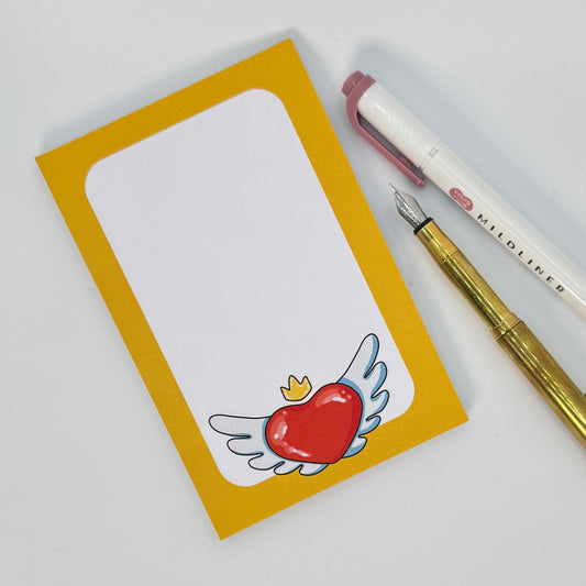 Notepad « Winged Heart » - Bloc-notes artisanal
