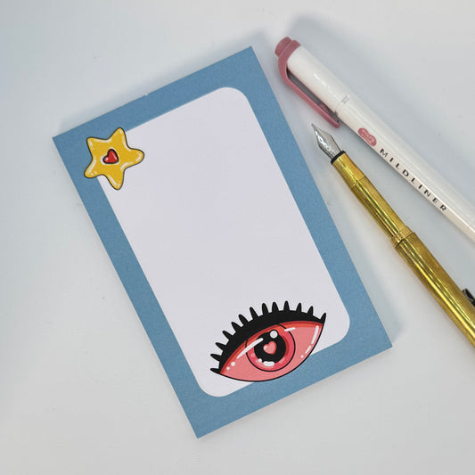 Notepad « Love Eye » – Bloc-notes artisanal