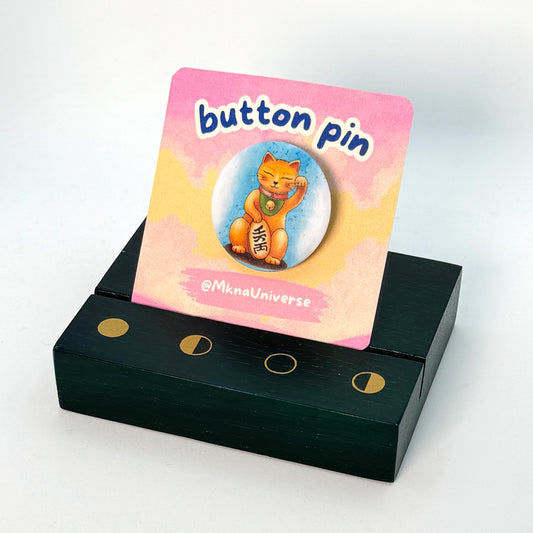 Pin's rond 28mm - Maneki Neko