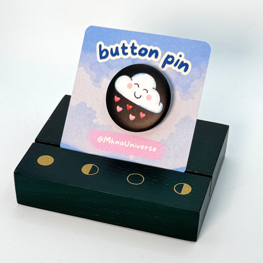 Pin's rond 28mm - Love Cloud