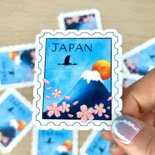 Sticker Vinyle - Japan Post Stamp