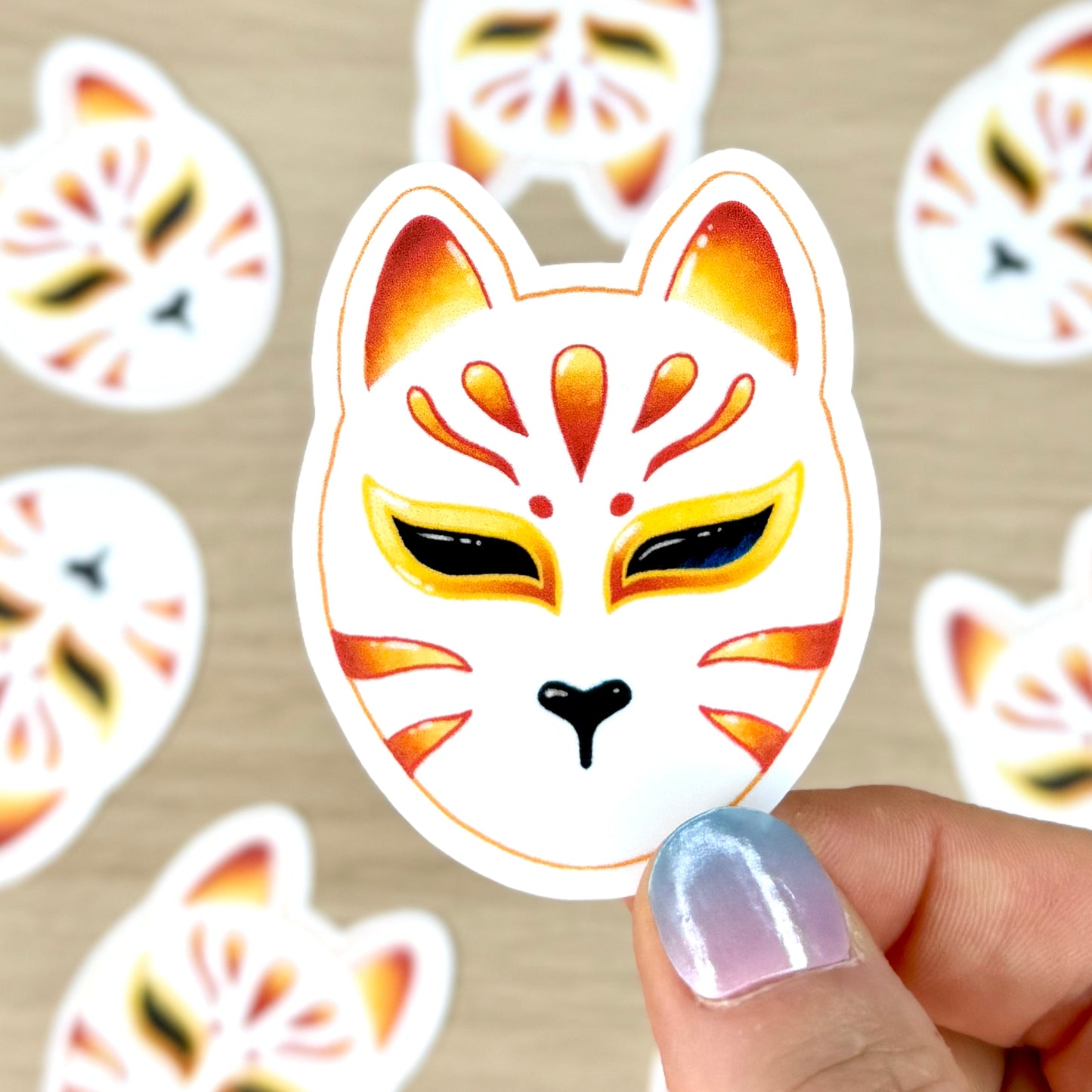 Sticker Vinyle - Kitsune Mask